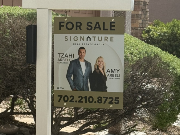 The Arbeli Team for sale sign in front of a Summerlin Las Vegas home