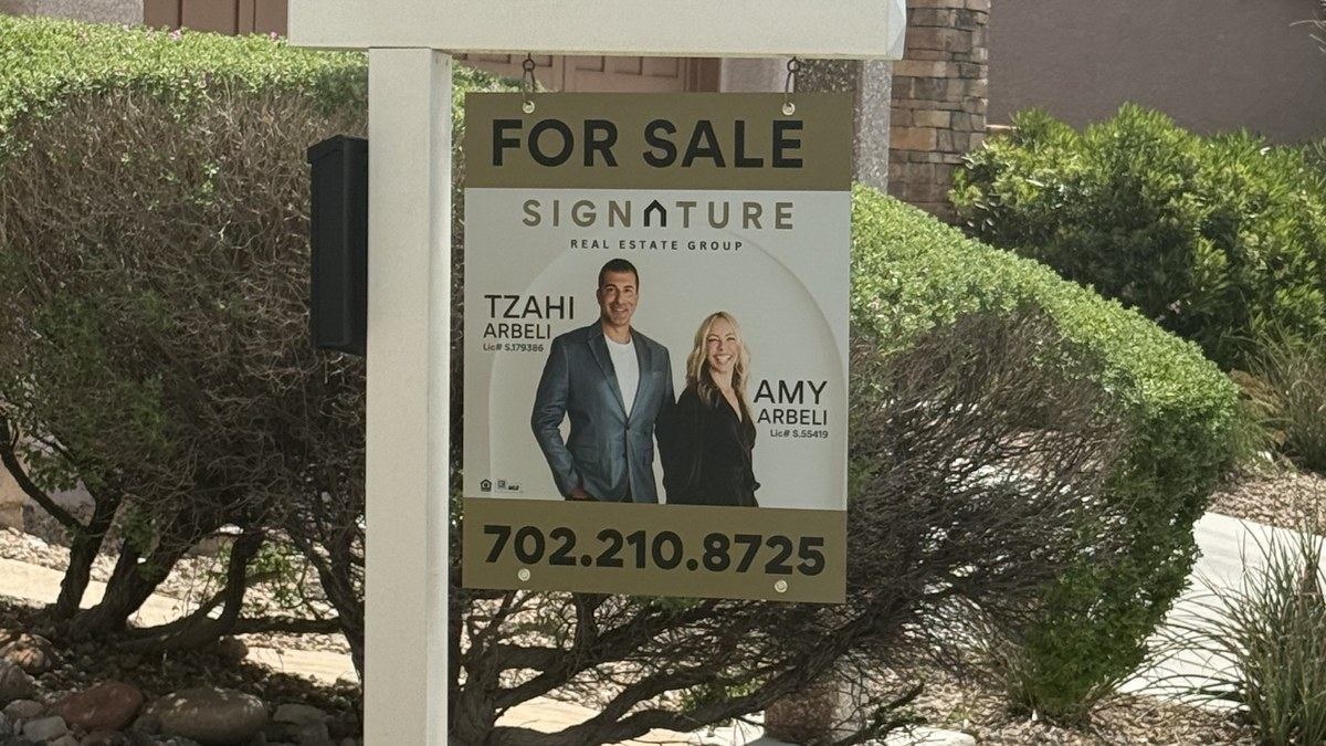 The Arbeli Team for sale sign in front of a Summerlin Las Vegas home