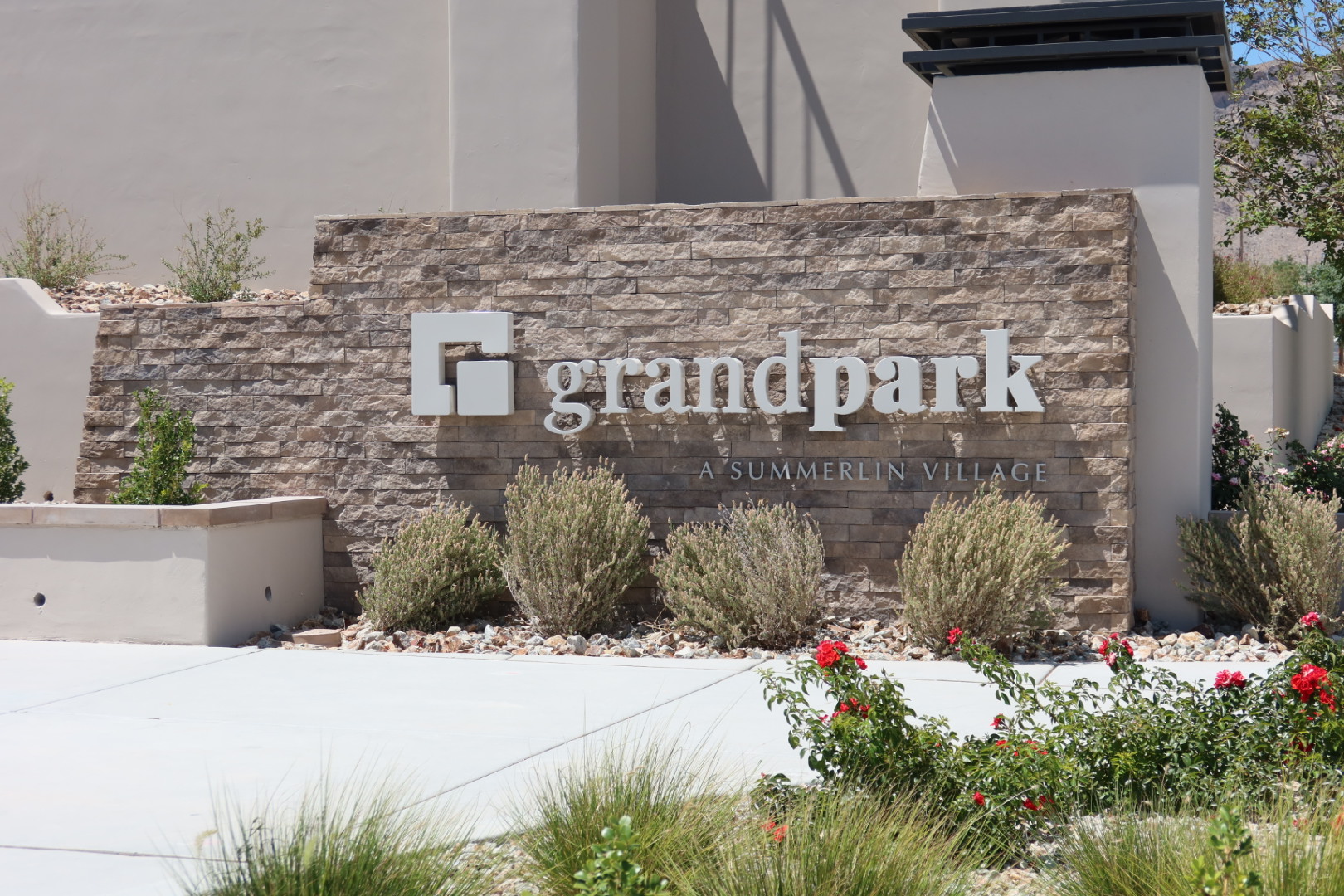 Grand Park village entrance in Summerlin, Las Vegas
