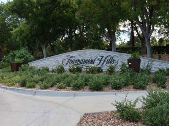 Tournament Hills guard-gated community entrance in Summerlin Las Vegas