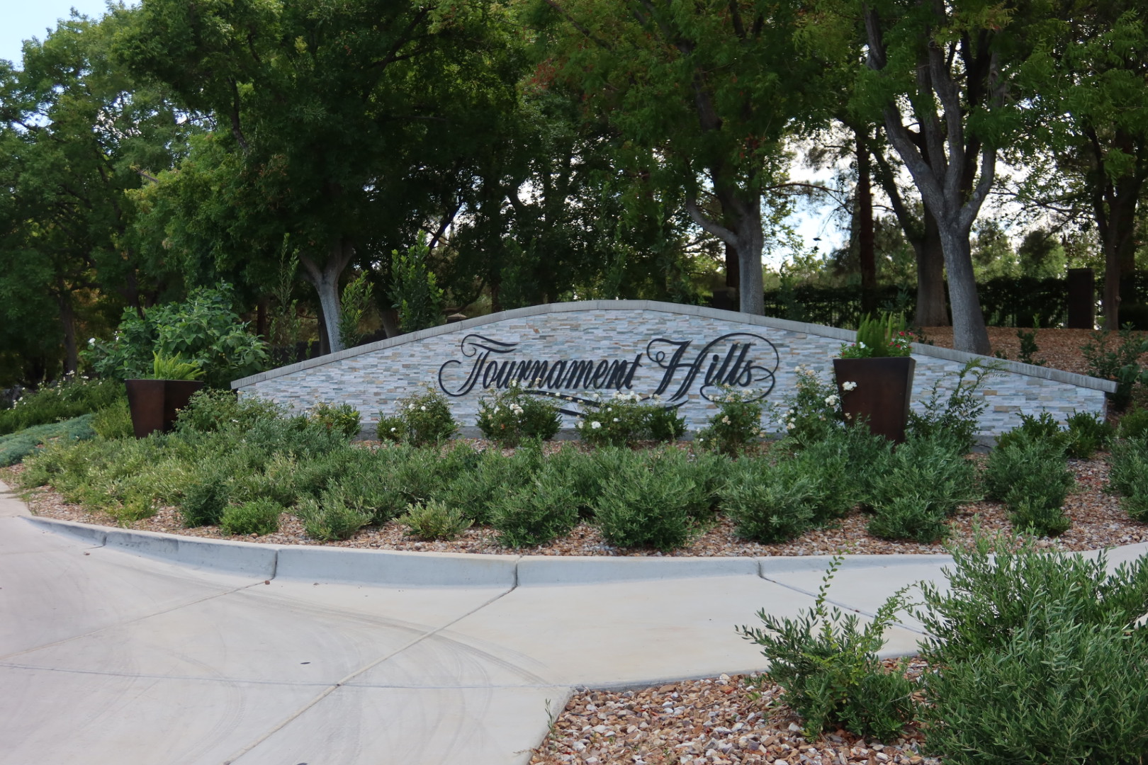Tournament Hills guard-gated community entrance in Summerlin Las Vegas