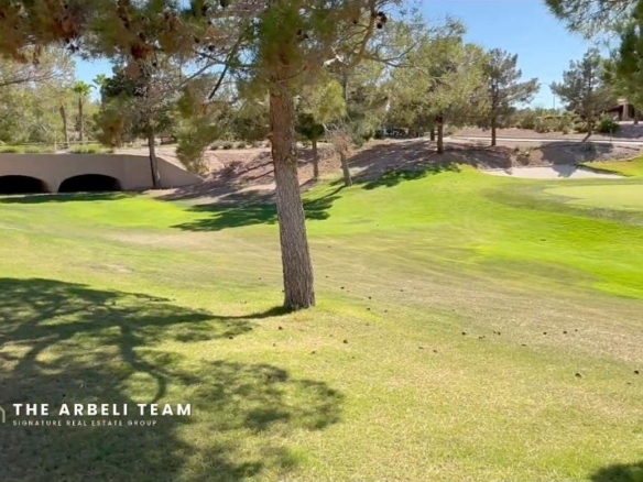 Renovated Sun City Summerlin single story backing the 9th hole at Highland Falls golf course