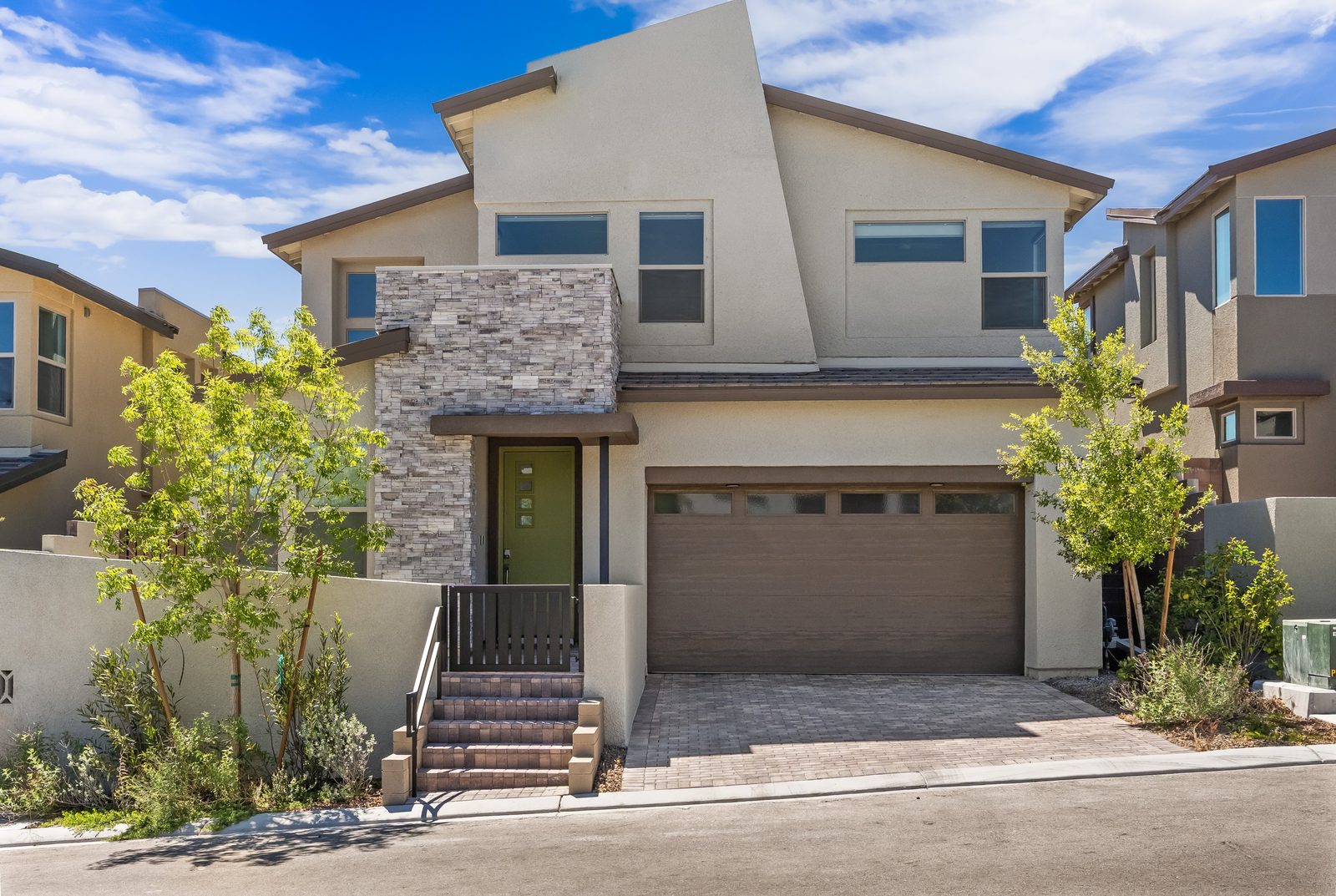 Front elevation of 12123 Glentana View Street in Redpoint at Summerlin, Las Vegas NV 89138