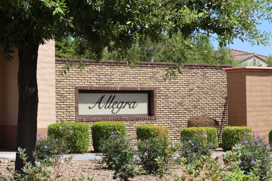 The Allegra entrance in The Paseos, Summerlin