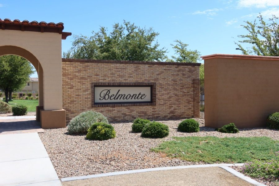 The Belmonte entrance in The Paseos, Summerlin