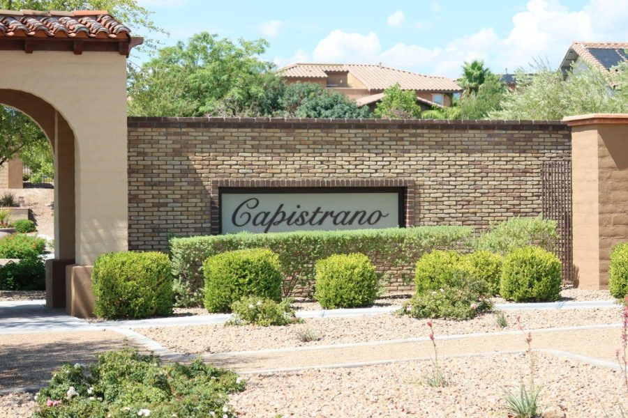 The Capistrano entrance in The Paseos, Summerlin