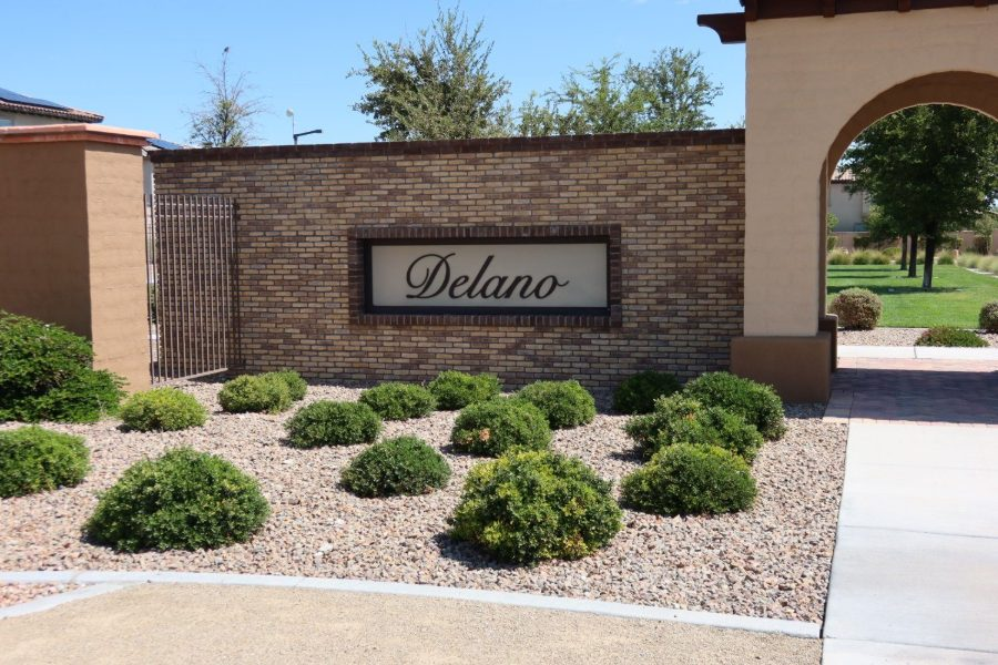 The Delano entrance in The Paseos, Summerlin