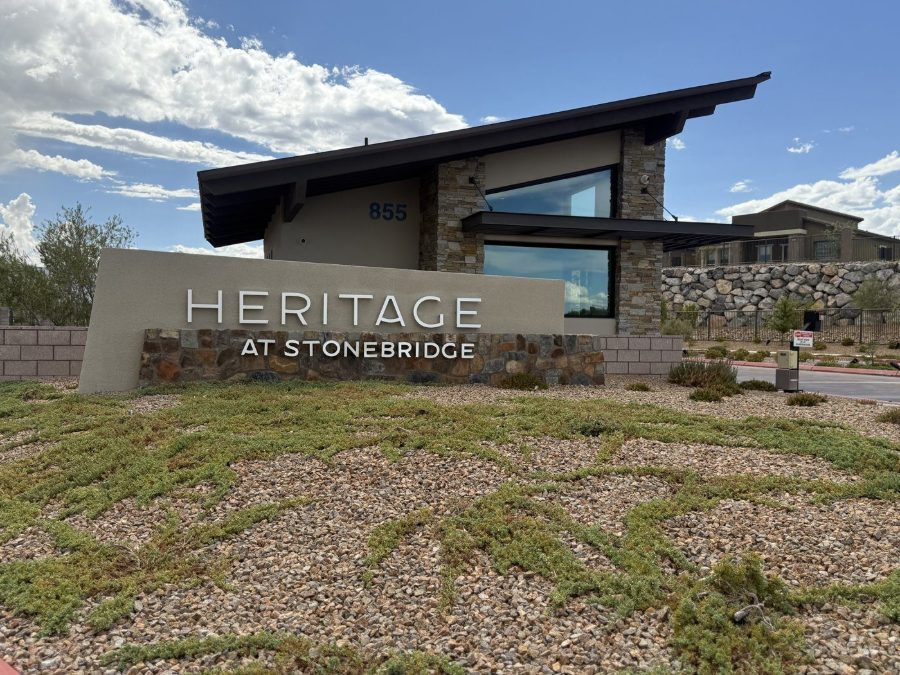 The Heritage at Stonebridge entrance monument in Stonebridge, Summerlin