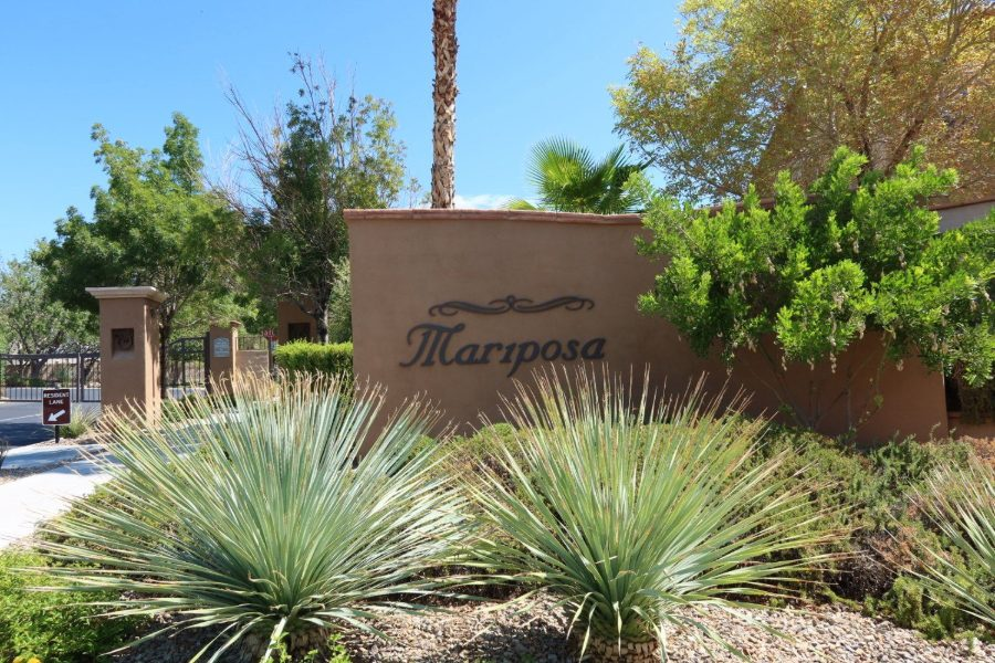 The Mariposa entrance in The Paseos, Summerlin