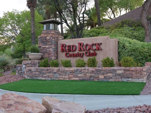 Red Rock Country Club entrance in Summerlin, Las Vegas, a guard-gated Arnold Palmer golf community with homes for sale