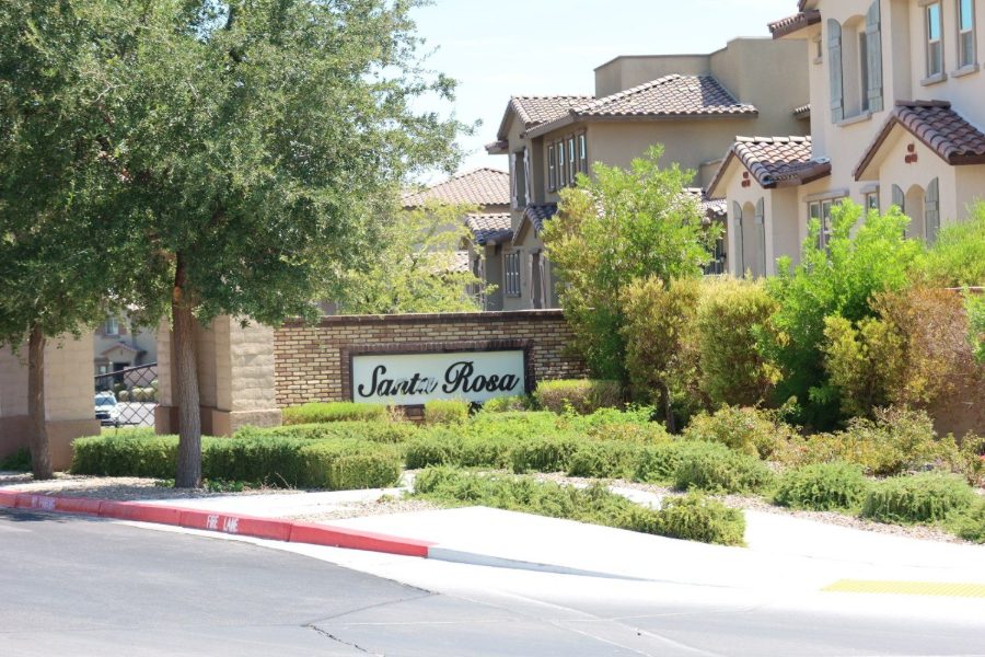 The Santa Rosa entrance in The Paseos, Summerlin