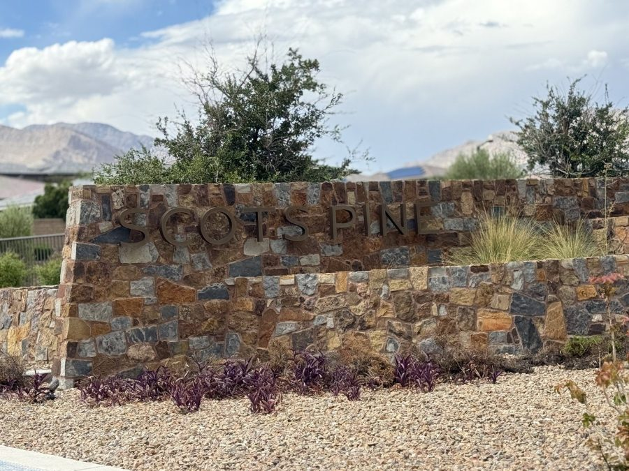 The Scots Pine entrance monument in Stonebridge, Summerlin