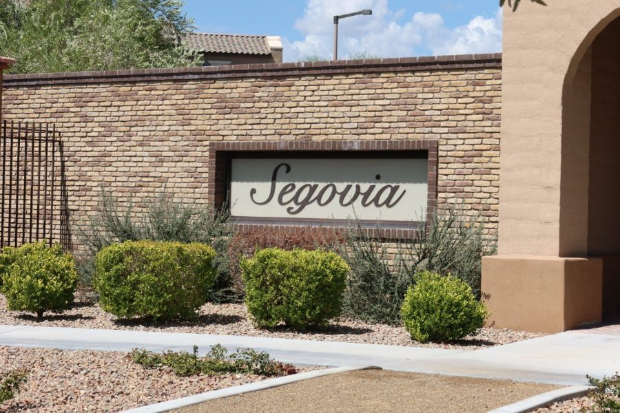 The Segovia entrance in The Paseos, Summerlin