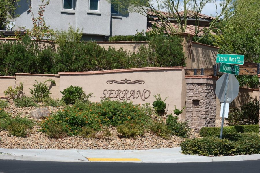 The Serrano entrance in The Paseos, Summerlin