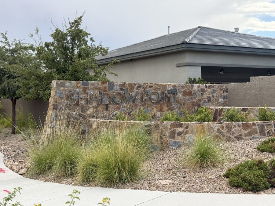 The Shadowpoint entrance monument in Stonebridge, Summerlin