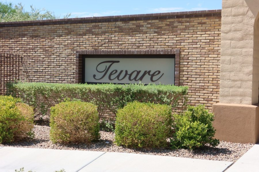 The Tevare entrance in The Paseos, Summerlin