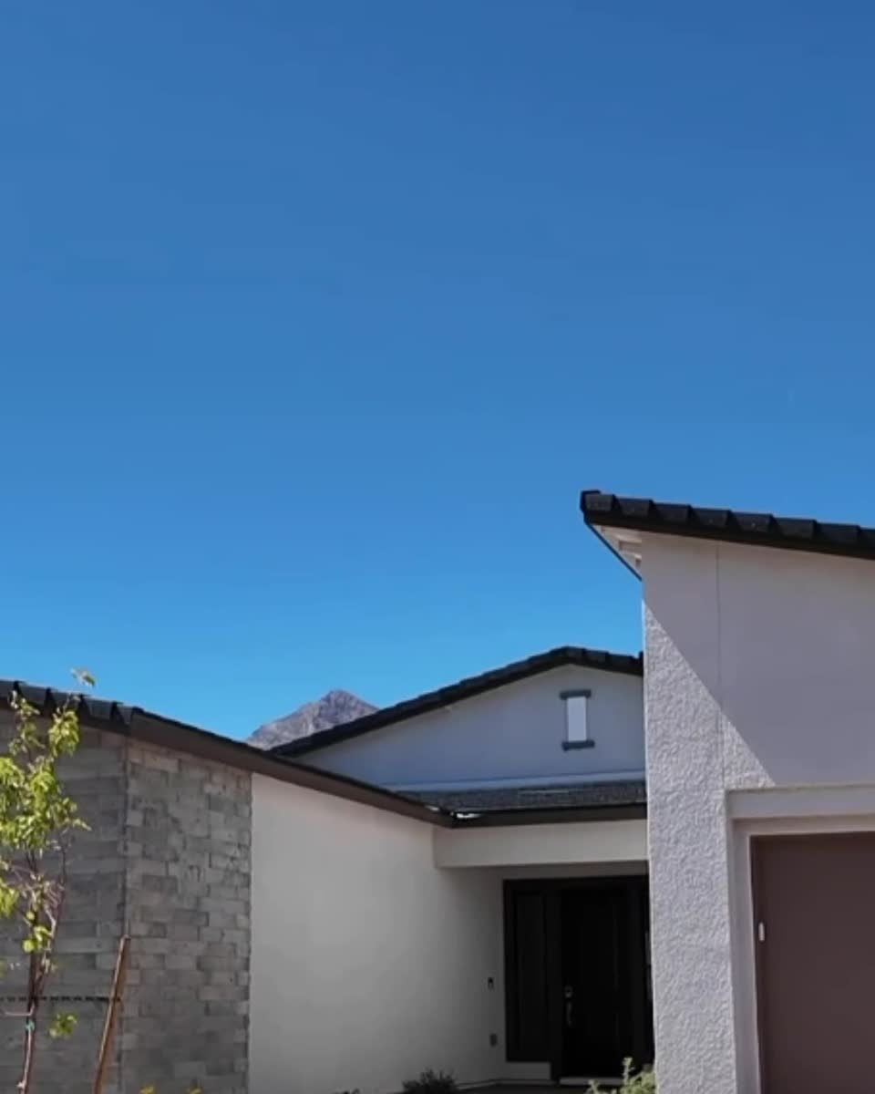 The Liberty on its corner lot at Ashland at Summerlin, new construction Summerlin West