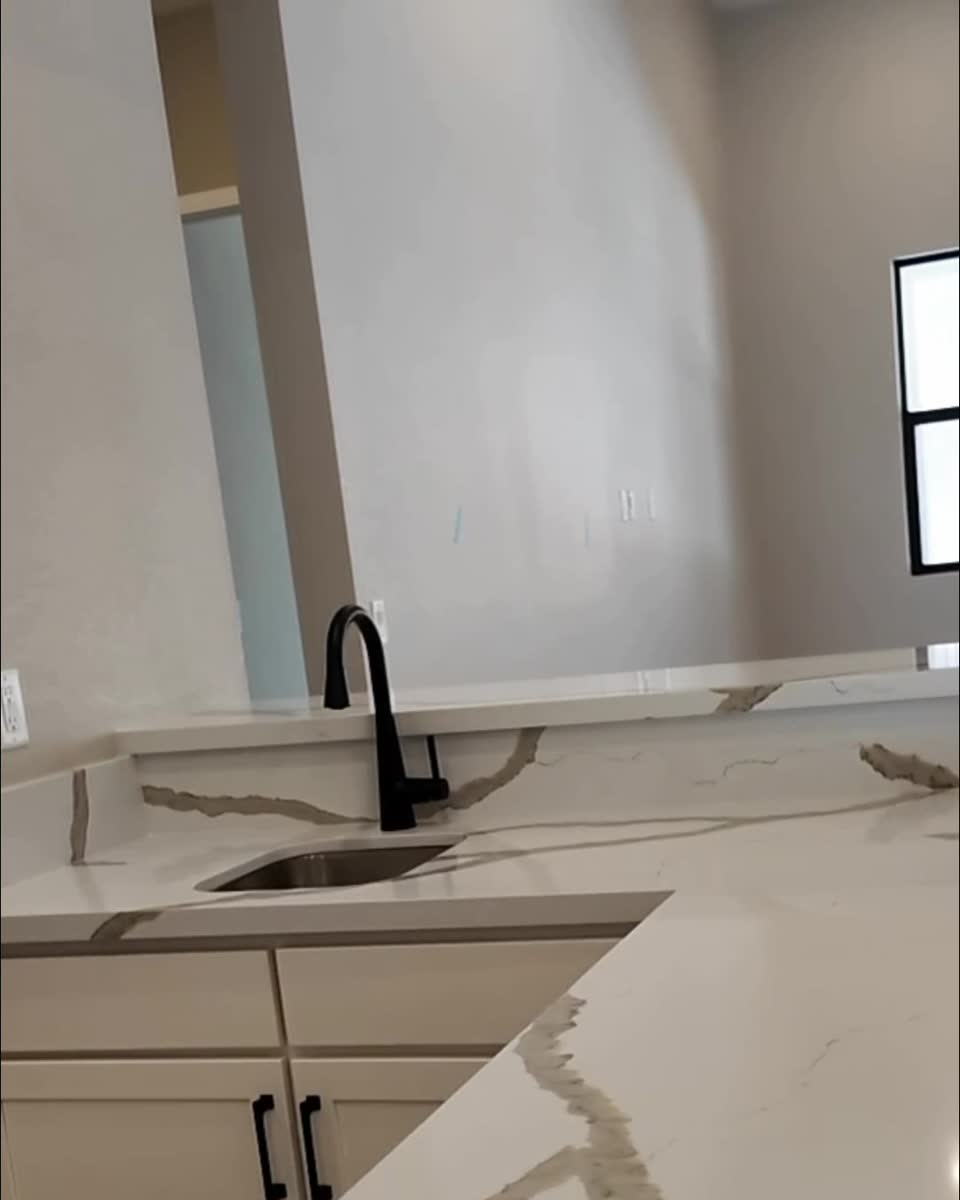 Wet bar sink with matte black faucet in the Liberty at Ashland at Summerlin, new construction Summerlin