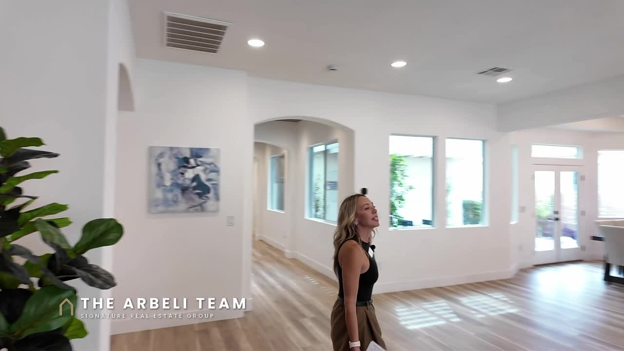 Open great room in a renovated Summerlin single story in Encanto Summerlin West