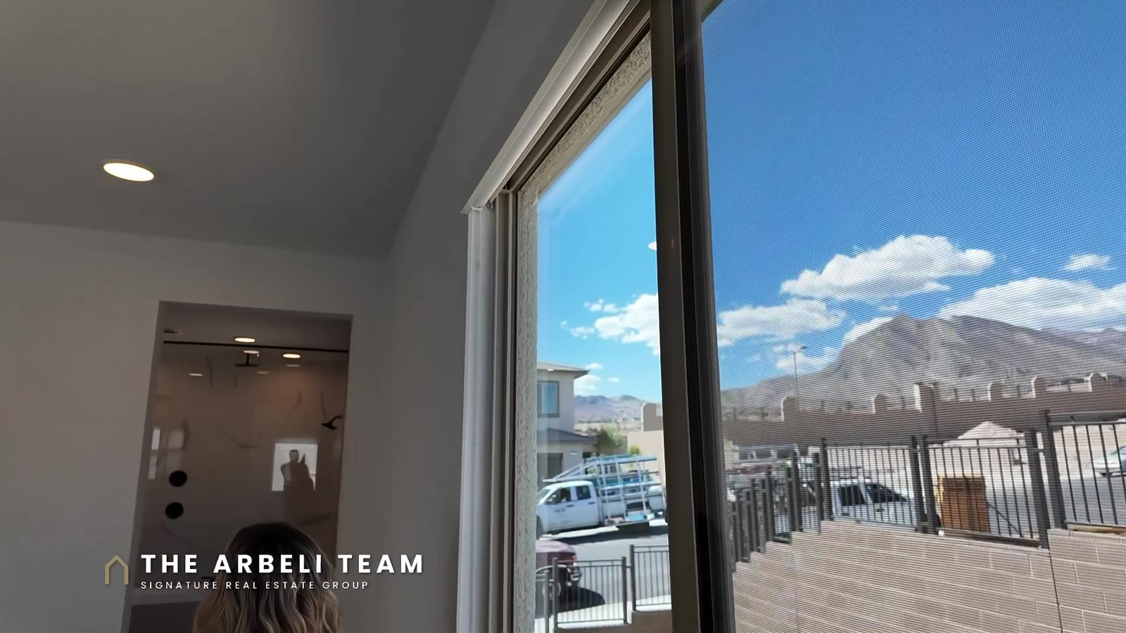 Primary bedroom window looking west toward the Red Rock mountains at Aberdeen Collection II in Summerlin West